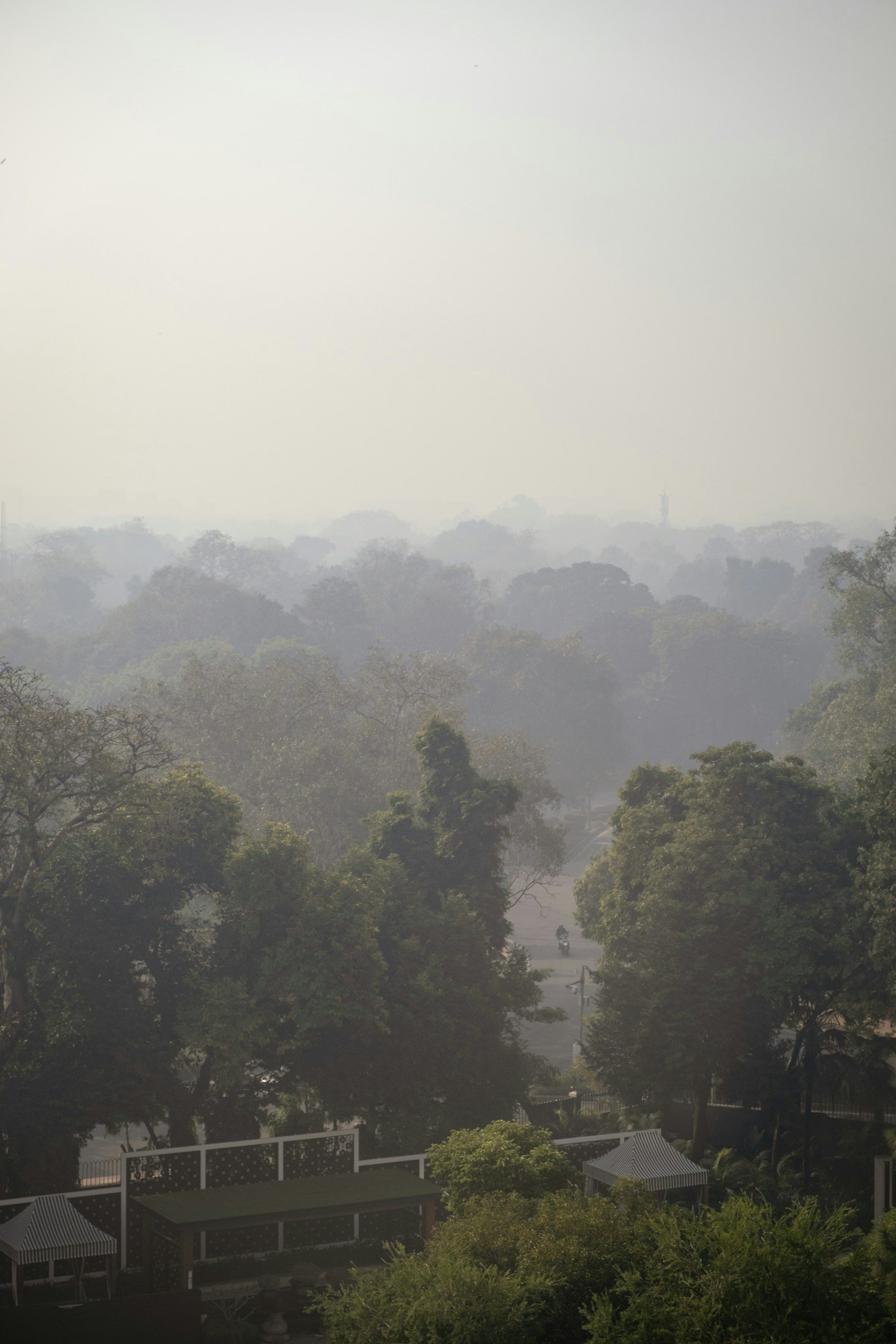 Delhi cityscape pollution
